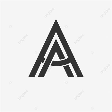 Aa Letter Logo Design Template with Rounded Letters