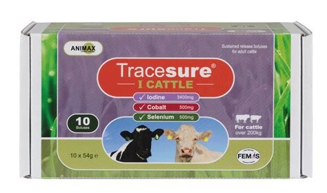 Buy Animax Tracesure I Bolus For Cattle 10 Pack From Fane Valley