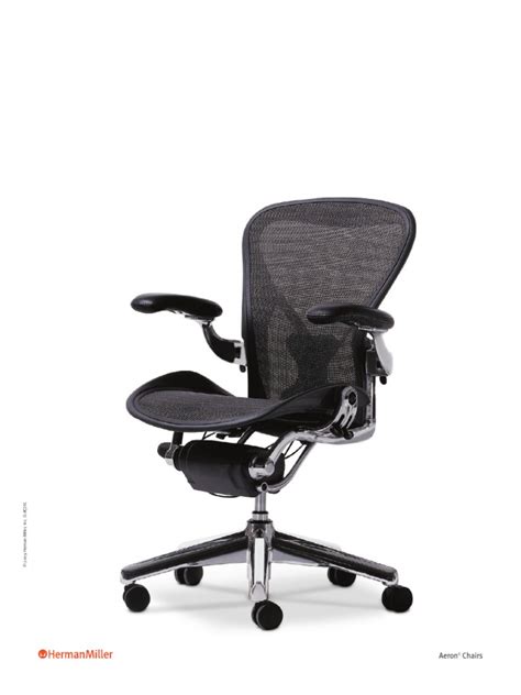 Herman Miller Aeron Chairs Brochure Pdf Science Technology