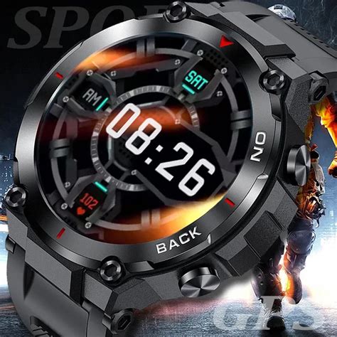 Montre Connect E Militaire Pour Hommes Gps Tanche Atm Batterie Longue