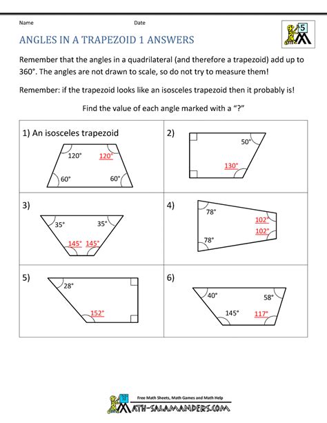 Angles Grade 5 Worksheets Pdf