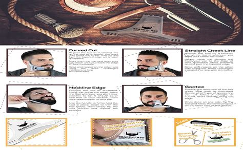 Beardclass Beard Shaping Tool In Comb Multi Liner Beard Shaper