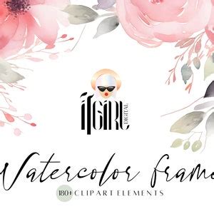 Watercolor Frames Clipart, Watercolor Clipart, Watercolor Png ...