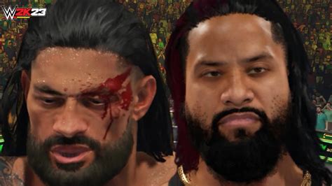 WWE 2K23 Blood Line Civil War Roman Reigns Vs Jimmy USO Money In The