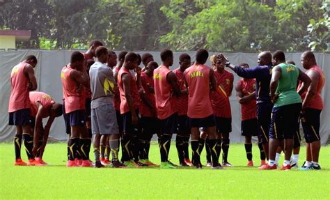 Mali football team practice session