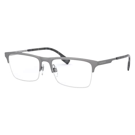 Burberry Silver Mens Rectangle Eyeglasses Be1344 M00315 Itshot