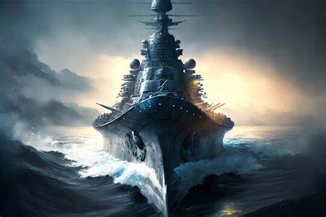 Battleship Firing Wallpaper