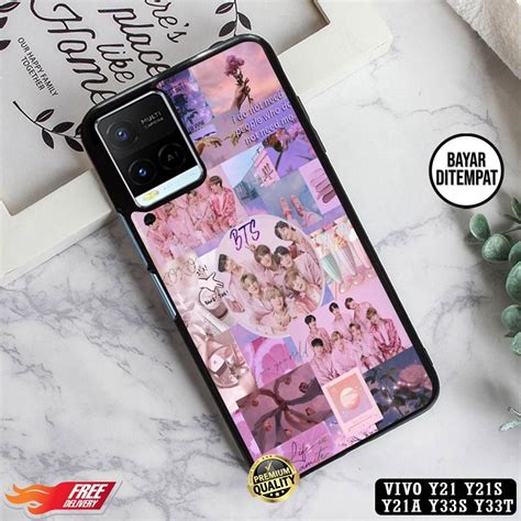 Jual COD Promo Case Vivo Y21 Y21s Y21a Y33s Y33t Casing Hp Motif Bts