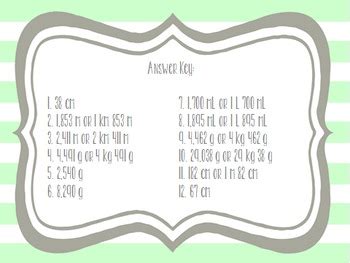 Th Grade Metric Measurement Task Cards By Brittany Tirone Tpt