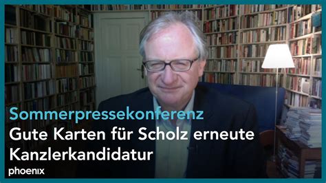 Politik Experte Albrecht Von Lucke Zur Sommerpressekonferenz Mit Olaf