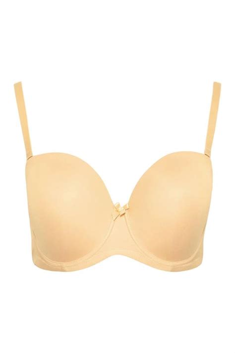 YOURS Plus Size Nude Moulded Underwired Full Cup Multiway Bra With