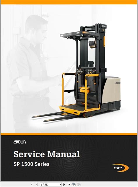 Crown Sp1500 Series Forklift Service Manual Pdf