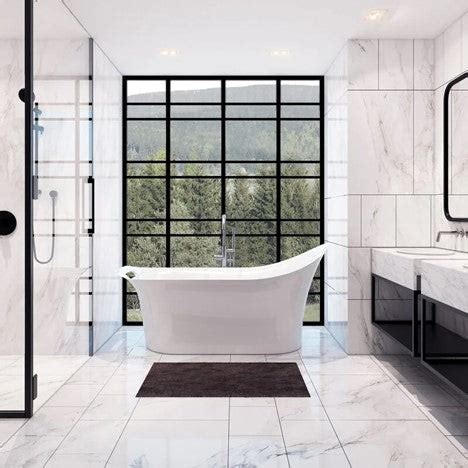 Soaking Tub Shower Combo Ideas - Luxury Freestanding Tubs