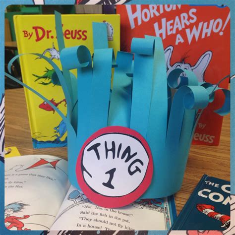 Happy Birthday Dr. Seuss! Thing 1 Thing 2 hat! | Dr seuss preschool