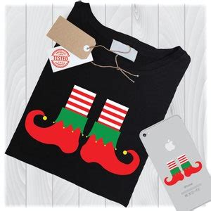 Elf Schuhe SVG Dateien für Cricut Designs Family Christmas Svg Dateien