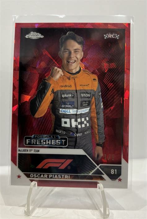 Topps Chrome Sapphire F Oscar Piastri Red Formula One Freshest