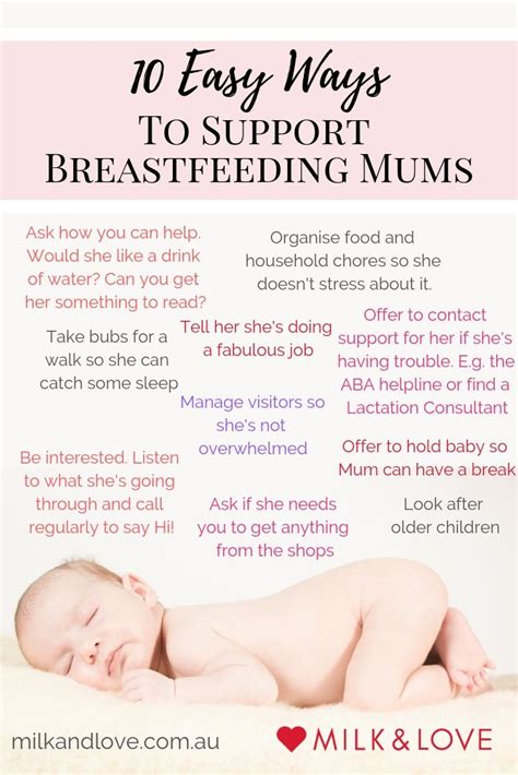 How To Help Support A Breastfeeding Mum In 10 Easy Ways Breastfeeding Breastfeeding Support