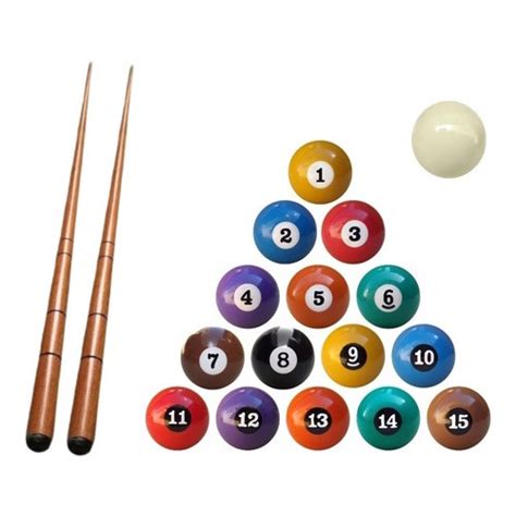 Kit 02 Tacos 1 35 M Bolas Numeradas Bilhar Sinuca Snooker Submarino