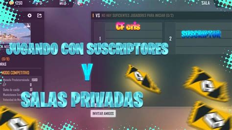 FREE FIRE EN VIVO REGION SUDAMERICA JUGANDO CON SUBS SALAS DUELO Y