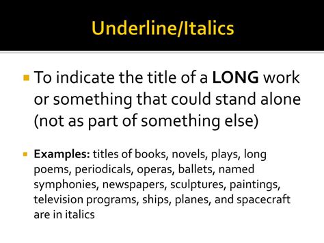 PPT Underline Italicize Quotation Marks Or Naked PowerPoint