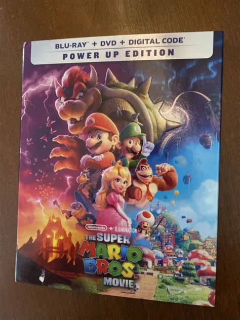 The Super Mario Bros Movie Blu Ray Dvd 2023 Con Cover Senza Codice