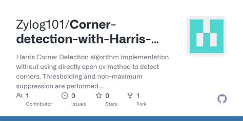 Github Zylog101corner Detection With Harris Algorithm Harris Corner