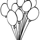 Birthday Party Balloon Coloring Page Coloring Sky