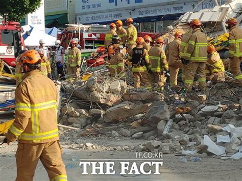 속보 광주 건물 붕괴사고 사망자 4명 추가발생 전국 기사 더팩트