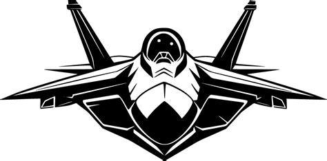 Fighter Jet High Quality Vector Logo Vector Illustration Ideal For