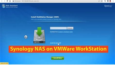 How To Install Synology Nas On Vmware Workstation In Pc Youtube