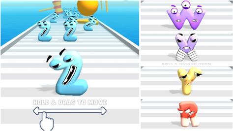 Merge Alphabet Run Abc Letter Go Vs Number Run New Update