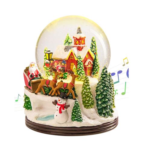 Christmas Snow Globes, Snow Globes Christmas with Musical Battery ...