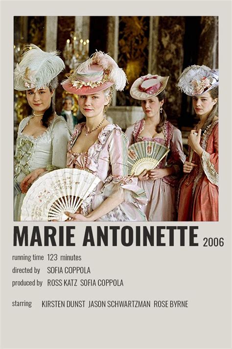 Marie Antoinette Polaroid Poster Girl Movies Girly Movies Teen Movies