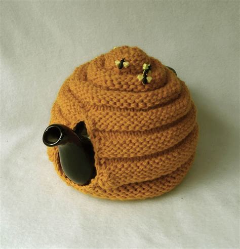 Hand Knitted Bee Hive Teapot Cozy Bee Tea Cosy Tea Etsy UK