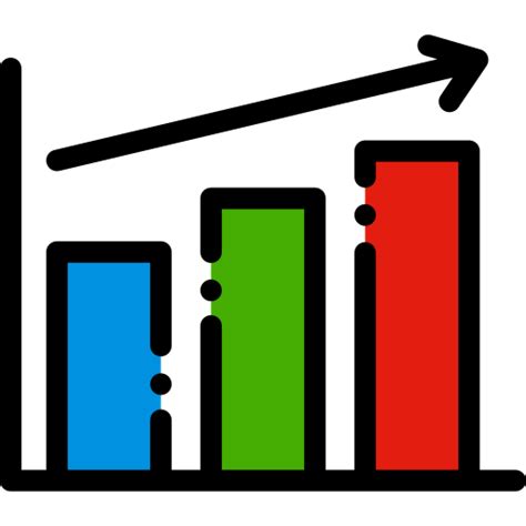 Icono De Grafico Detailed Rounded Lineal Color