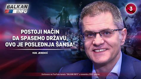 INTERVJU Vuk Jeremić Postoji način da spasemo državu ovo je možda