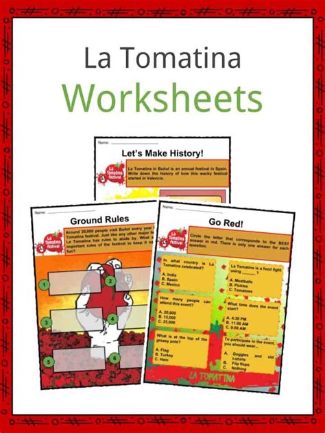 La Tomatina Facts & Worksheets | History & Celebration For Kids