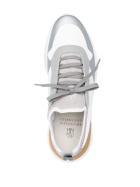 Brunello Cucinelli Panelled Low Top Sneakers White FARFETCH