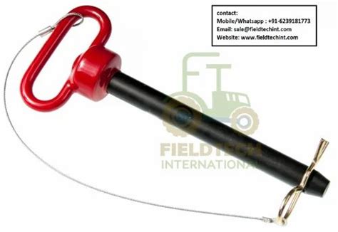 Trailer Parts Mild Steel Red Handle Hitch Pins For Tractor And