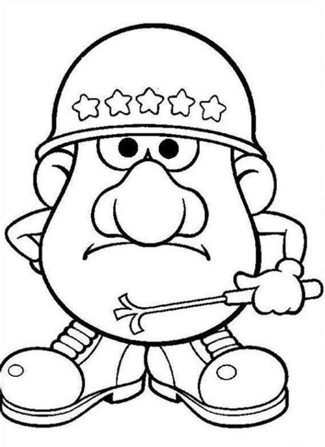 Mr Potato Head Coloring Pages Coloring Home