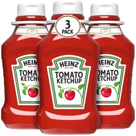 Heinz Tomato Ketchup 3 Ct Pack 44 Oz Bottles