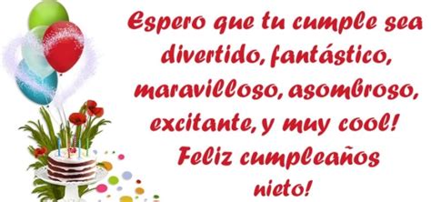 Tiernas Frases De Feliz Cumpleaños Para Un Nieto Portal De Feliz