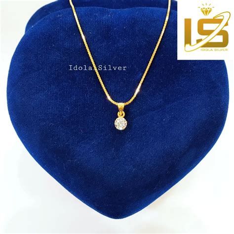 Jual Kalung Perak Asli Silver Lapis Emas Itali Santa Liontin