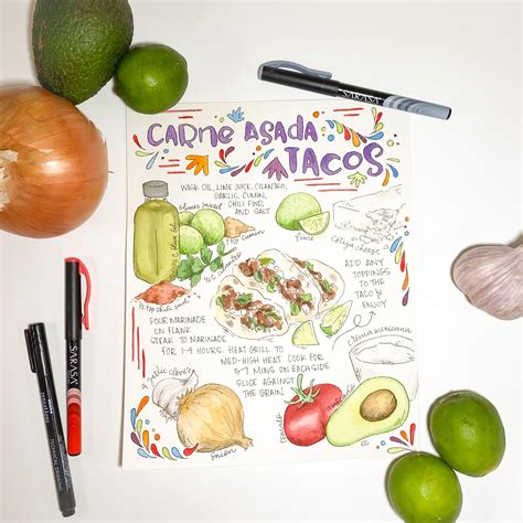 3 Delicious And Beautiful Recipe Art Illustrations Zebra Pen