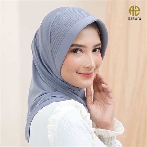 Jual AURAKU HIJAB Kerudung Sporty Bergo Hamidah Instan All Size