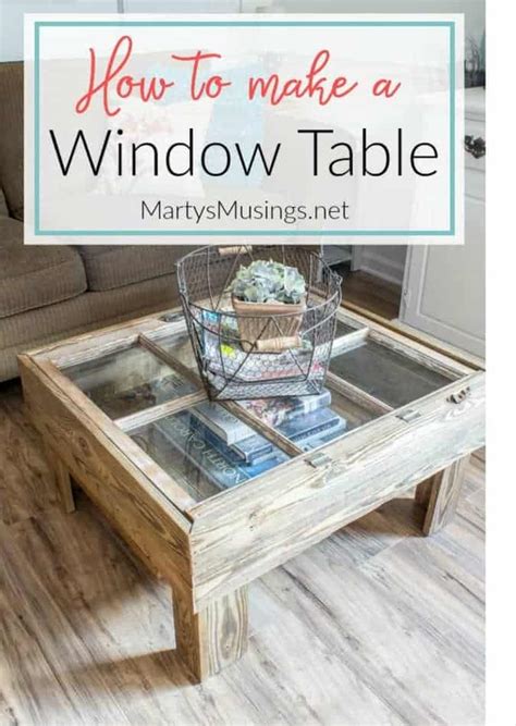 How to Make a Window Table (For the Rustic Look)