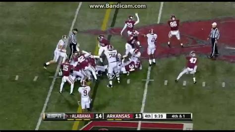 College Football Alabama Crimson Tide Vs The Arkansas Razorbacks YouTube