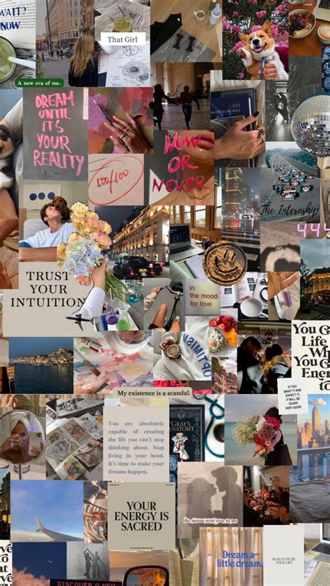 Vision Board Myfirstshuffle Vintage Moodboard Aesthetic Collage