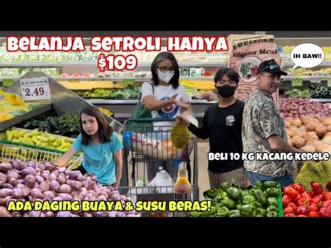 BELANJA MINGGUAN BORONG KEDELE MURAH DI SUPERMARKET ASIA DI AMERIKA