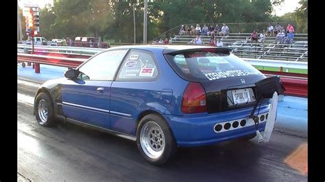 Turbo Honda Civic Drag Car Youtube